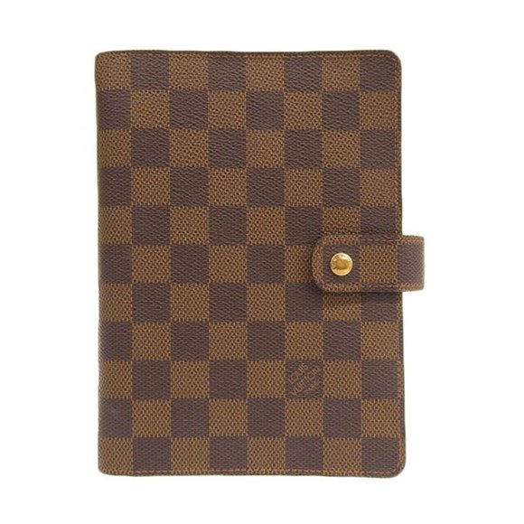 Louis Vuitton Accessories - LOUIS VUITTON Damier Agenda MM Notebook Cover R20701 Brown Ladies